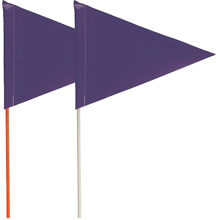 Blackburn Flag Blackburn Pennant Marking Flag with Fiberglass Staff FIELD FLAG O/BL